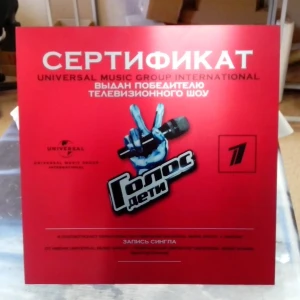 Главная — Табличка шоу "Голос" — фото